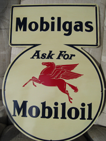 Mobil Keyhole Sign